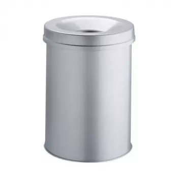 DURABLE Safe Runder Abfalleimer 30 Liter Grau