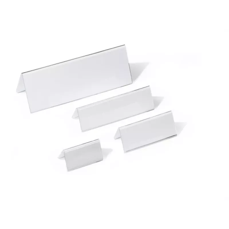 DURABLE Tischnamensschild Aufsteller A4 105/210x297 mm Acryl Transparent 10 Stück 803519