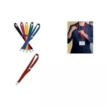 DURABLE Textil-Lanyard 20 mit Karabiner, Schwarz, 10er-Pack 813707