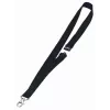 DURABLE Textil-Lanyard 20 mit Karabinerhaken, Schwarz, 10er-Pack (813701)