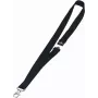 DURABLE Textil-Lanyard 20 mit Karabinerhaken, Schwarz, 10er-Pack (813701)