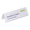 DURABLE VISIFIX® Tischnamensschild Tischaufsteller 61/122x210 mm, Transparent PVC, 25er-Pack (805219)