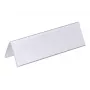 DURABLE VISIFIX® Tischnamensschild Tischaufsteller 61/122x210 mm, Transparent PVC, 25er-Pack (805219)