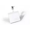 DURABLE VISITOR Namensschildhalter 90 x 60 mm mit Drehclip, Transparent, 25 Stück (800319)