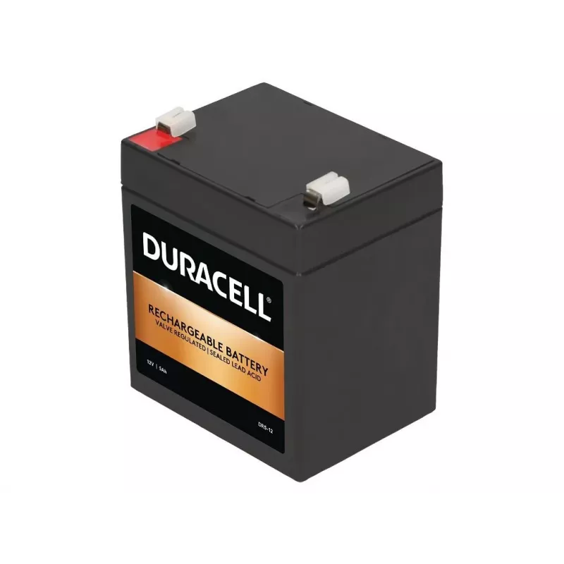 Duracell DR5-12 12V 5Ah VRLA Akku – verschlossene Blei-Säure-Batterie, AGM, wartungsfrei