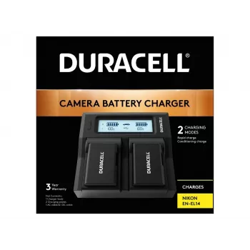 Duracell LED Dual DSLR Battery Charger für Canon LP-E6 LP-E6N LP-E6NH