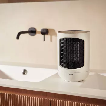 Duux Zone Personal Ceramic Heater DXCH43, 600/900/1500 W, Fernbedienung, 80° Oszillation, Weiß