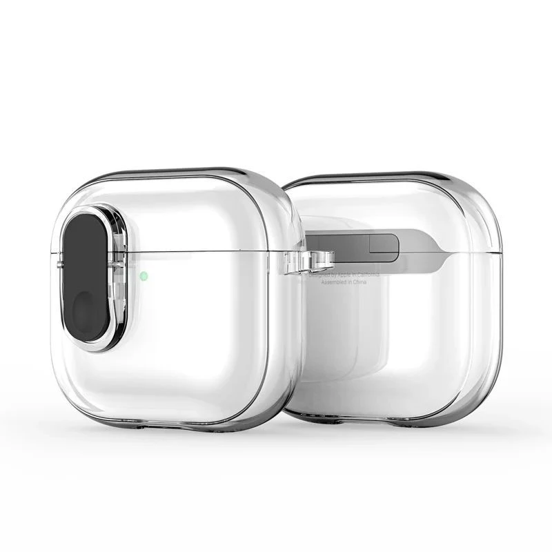 Dux Ducis Apple AirPods 4 PECL Series PC+TPU Cover with Hook Black Clear