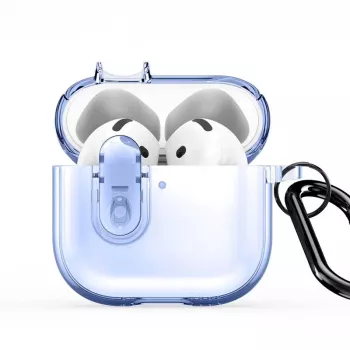 Dux Ducis Apple AirPods 4 PECL Series PC+TPU Cover with Hook Blau
