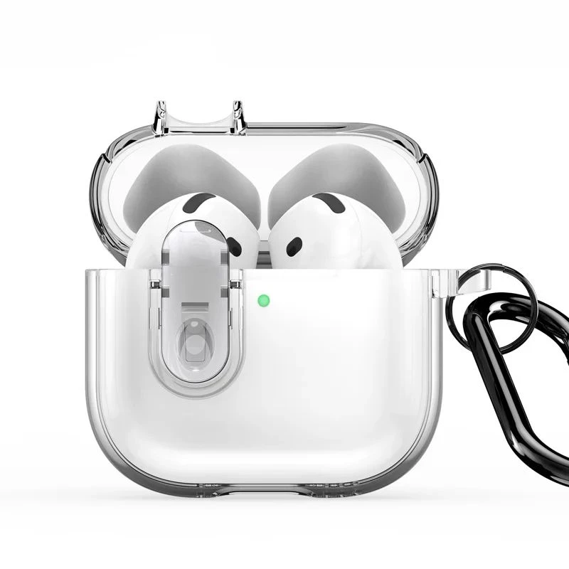 Dux Ducis Apple AirPods 4 PECL Series PC+TPU Cover with Hook Clear