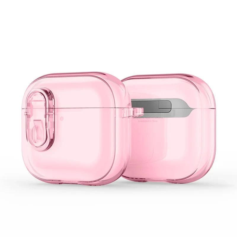 Dux Ducis Apple AirPods 4 PECL Series PC+TPU Cover with Hook Pink
