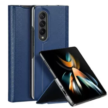 Dux Ducis Bril Series Flip Wallet Case für Samsung Galaxy Z Fold4, Dunkelblau