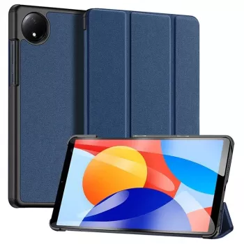 Dux Ducis Domo Series Tri-fold Stand PU Leather Tablet Cover für Xiaomi Redmi Pad SE 8.7, Blau