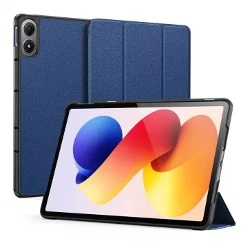 Dux Ducis Domo Series Tri-fold Stand PU Leather Tablet Cover für Xiaomi Redmi Pad 2 Pro, Blau