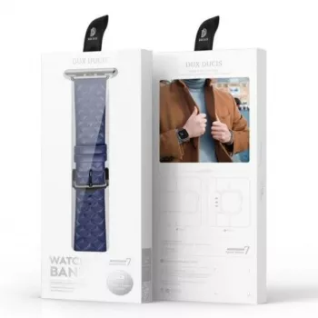 Dux Ducis Echtes Leder Armband für Apple Watch 38/40/41mm - Blau
