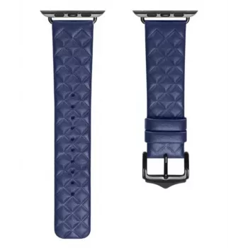 Dux Ducis Echtes Leder Armband für Apple Watch 38/40/41mm - Blau