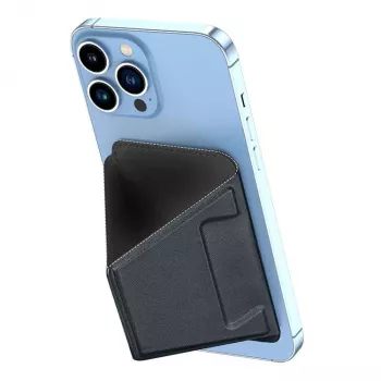 Dux Ducis Magnetic PU Leather Wallet Stand Case für Apple iPhone 13 Pro Max - Schwarz