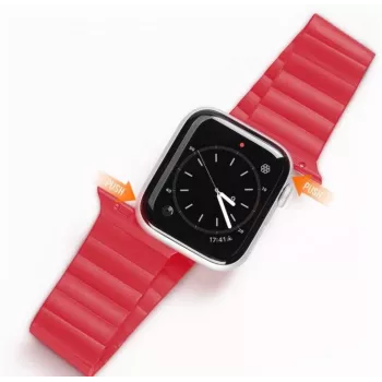 Dux Ducis Magnetic Strap Watch Strap für Apple Watch 7/6/5/4/3/2/SE (41/40/38mm) Magnetic Band Rot