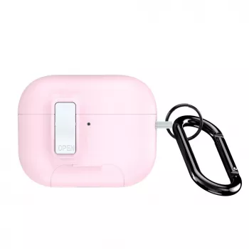 Dux Ducis PECQ Series PC+TPU Cover mit Haken für Apple AirPods Pro (2. Gen.) Weiß Pink