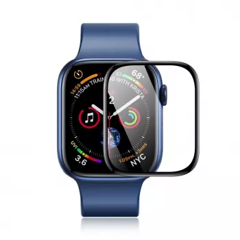 Dux Ducis Displayschutzfolie LCD PMMA mit Rahmen für Apple Watch 10 42 mm Schwarz