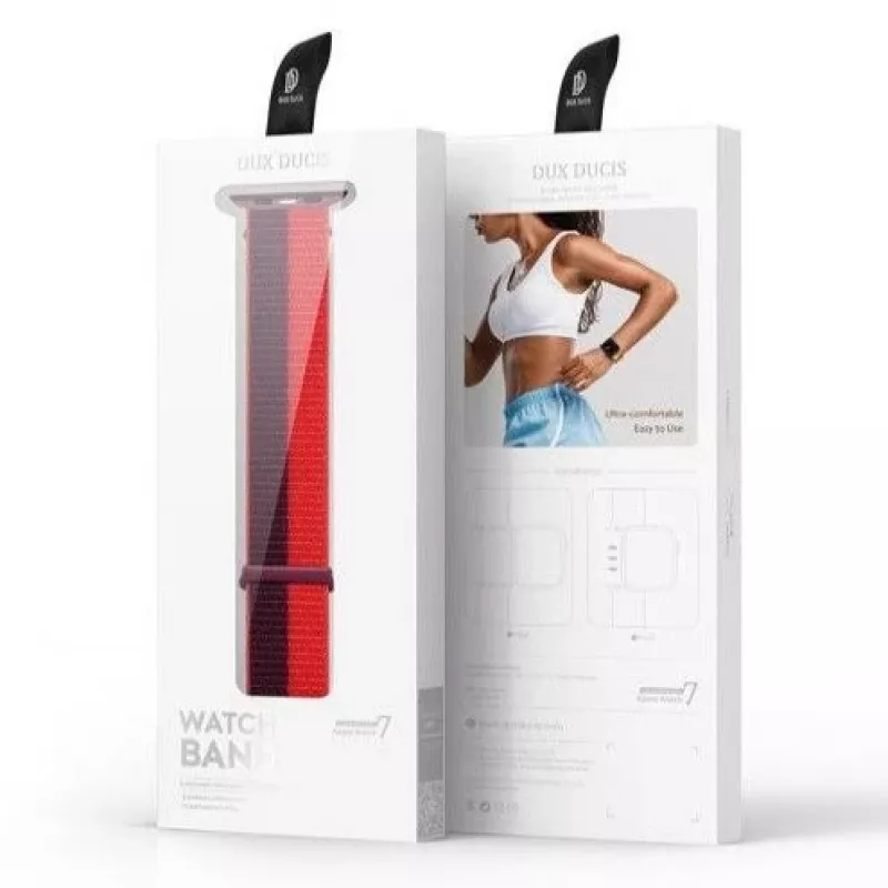 Dux Ducis Silicone Sport Band für Apple Watch 41/40/38mm - Rot