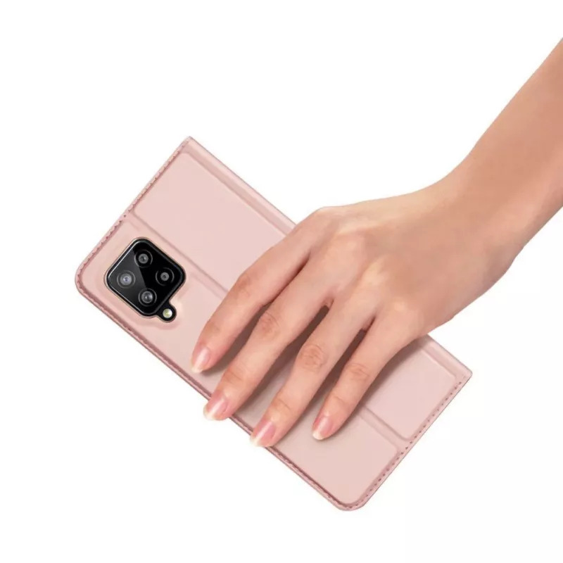 DUX DUCIS Skin Pro Flip Case für Samsung Galaxy A54 5G, Pink, PU-Leder mit Kartenfach und Ständer