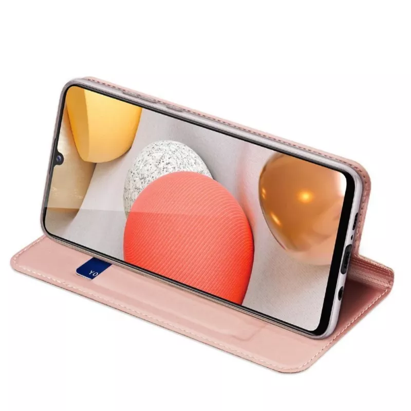 DUX DUCIS Skin Pro Flip Case für Samsung Galaxy A54 5G, Pink, PU-Leder mit Kartenfach und Ständer
