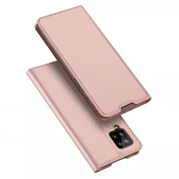DUX DUCIS Skin Pro Flip Case für Samsung Galaxy A54 5G, Pink, PU-Leder mit Kartenfach und Ständer