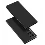Dux Ducis Skin Pro Flip Case für Samsung Galaxy S24 Ultra, Schwarz, PU-Leder mit Kartenfach und Standfuß