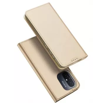 Dux Ducis Skin Pro Series Flip Card Wallet Stand Case für Xiaomi Redmi 12C / Poco C55, Gold
