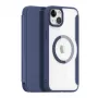 Dux Ducis Skin X Pro Magnetic Flip MagSafe Case für Apple iPhone 15 Plus - Blau