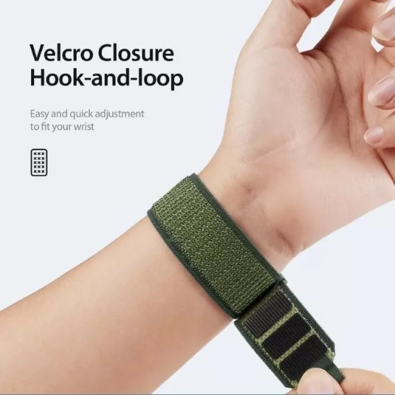 DUX DUCIS Sport Klettband für Apple Watch 42/44/45/46/49mm Grün