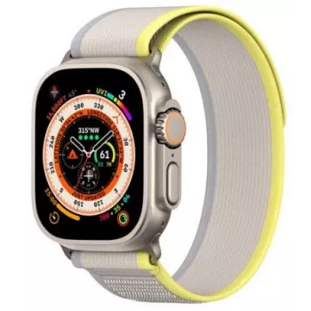 Dux Ducis Sport Klettband für Apple Watch 9 / 8 / 7 / 6 / SE / 5 / 4 / 3 / 2 / 1 (38, 40, 41 mm) Gelb