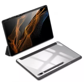 Dux Ducis Toby Armored Flip Smart Case für Samsung Galaxy Tab S8 Ultra mit Stifthalter Schwarz