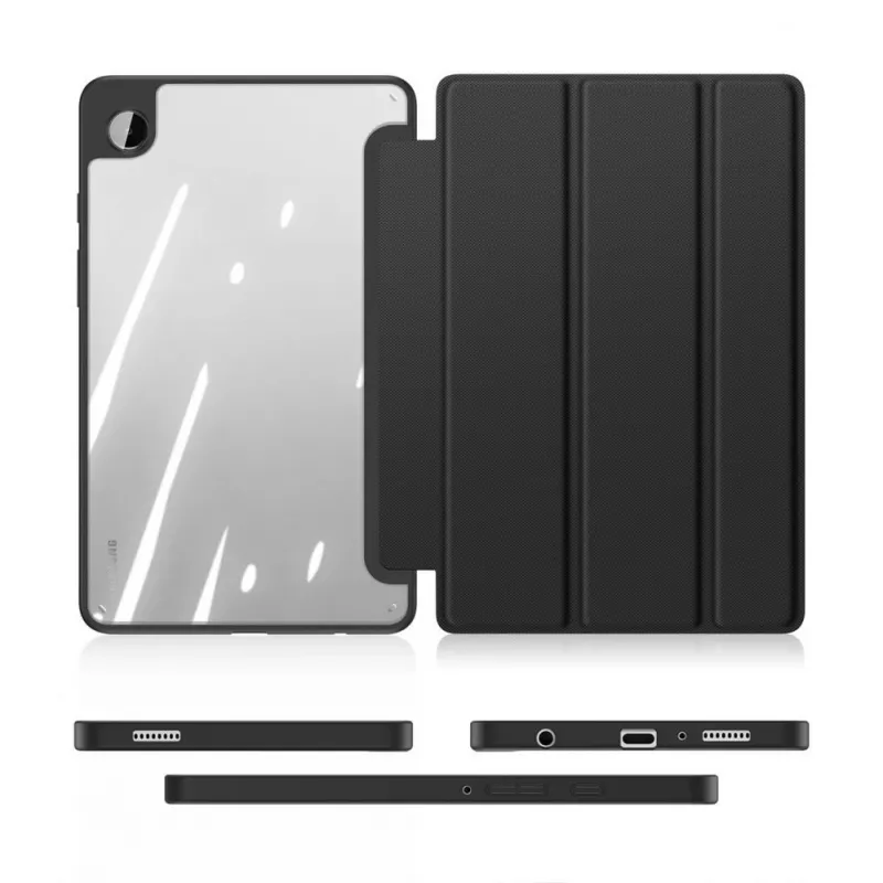 Dux Ducis Toby Folio Case mit Flip-Ständer für Samsung Galaxy Tab A9 8,7 inch - Schwarz