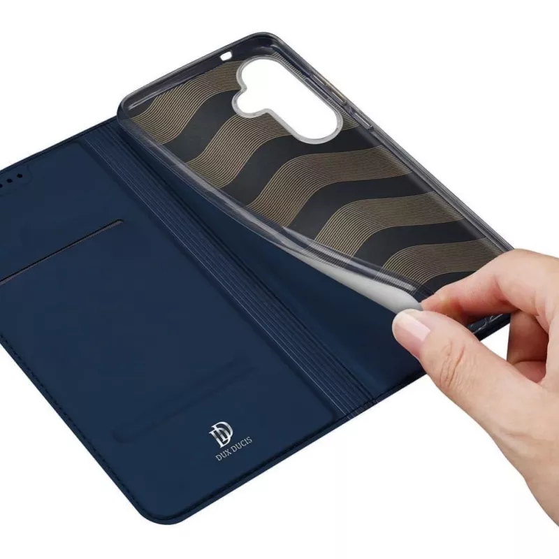 DUX DUCIS Wallet Case Skin Pro für Samsung Galaxy S25, Blau