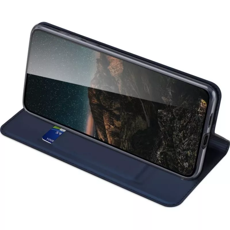 DUX DUCIS Wallet Case Skin Pro für Samsung Galaxy S25, Blau