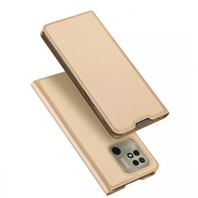 Dux Ducis Xiaomi Redmi 10C Skin Pro Flip Case Gold