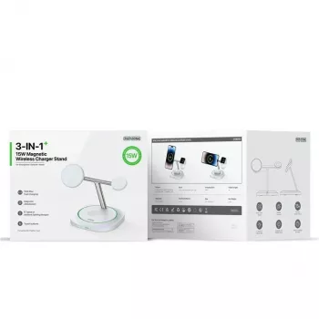 Duzzona W16 15W 3-in-1 Magnetisches Wireless Ladegerät Weiß