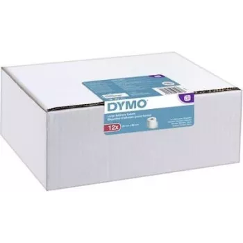 DYMO Authentic LabelWriter Große Adressetiketten 36mm x 89mm Transparent, 2 Rollen mit 130 (260 Etiketten)