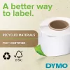 DYMO Authentic LabelWriter Große Adressetiketten 36mm x 89mm Transparent, 2 Rollen mit 130 (260 Etiketten)