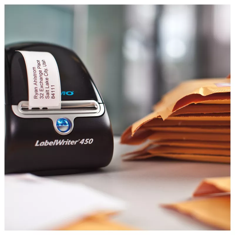 DYMO LabelWriter Adressetiketten 99010, 28x89 mm, Weiß, 2 Rollen mit je 130