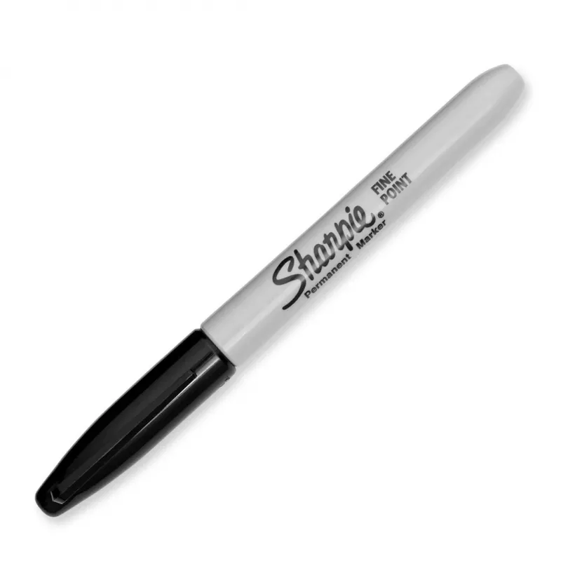 DYMO Sharpie Feinstrich-Permanentmarker Schwarz (2er-Pack)