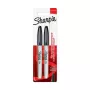 DYMO Sharpie Feinstrich-Permanentmarker Schwarz (2er-Pack)