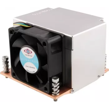 Dynatron R-5 1U Active CPU Kühler für Intel LGA1150/1151/1155/1156/1200/1700, Kupferboden, PWM-Lüfter
