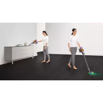 Dyson V15s Detect Submarine 2-in-1 Stick-Vakuum, Trocken & Nass, beutellos, 0,77 L, Nickel/Gelb