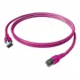 EASYLAN FlexBoot Cat.6 S/FTP Patchkabel, Violett, 1,0 m