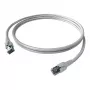 EasyLan FlexBoot Patchkabel Cat.6A S/FTP, Grau 0,5 m
