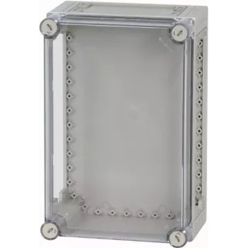 Eaton CI43-150 Wandgehäuse, Polycarbonat, Grau mit transparentem Deckel, IP65, 150x150x130mm 022273