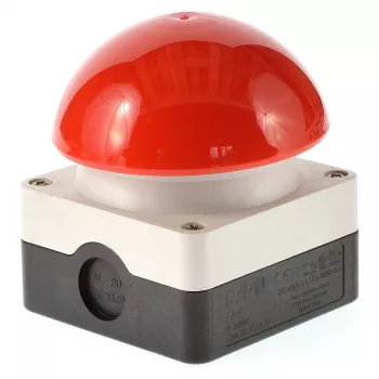 EATON FAK-R/KC11/I Fuß-/Handballen-Drucktaster mit Pilztaster, 1NC+1NO, Rot, 230V AC, 6A, IP67, Momentan, Schalttafeleinbau